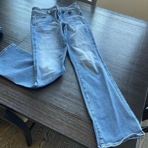 American Eagle Outfitters Blue Kick Boot Cut Jeans 10 Long